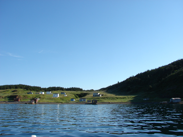 A few houses still stand in the resettled Anglo-Irish community of Crouse. Northeast Crouse was resettled to the location of Crouse Beach as part of the Newfoundland resettlement program.